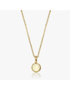 INDIRA Колие от сребро Birthstone Golden October - Опал