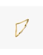 INDIRA Пръстен Golden Simple V - Сребърен