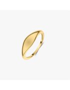 INDIRA Сребърен пръстен Golden Mini Dome