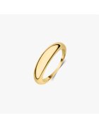 INDIRA Сребърен пръстен Golden Thin Dome