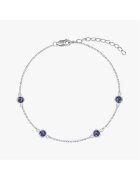 INDIRA Сребърна гривна Birthstonedwqf