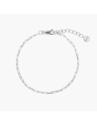 INDIRA Сребърна гривна Paperclip