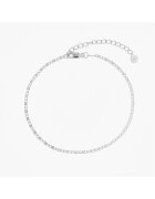 INDIRA Сребърна гривна за глезен Silver Anchor