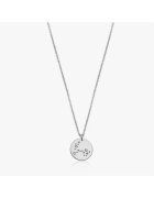 INDIRA Сребърно колие Silver Zodiac - Риби