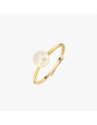 INDIRA Златен пръстен Pearl Elegance