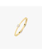 INDIRA Златен пръстен Timeless - Диамант 0.03 CT