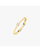 INDIRA Златен пръстен Timeless - Диамант 0.05 CT