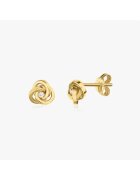 INDIRA Златни обеци Eternal Knot