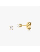 INDIRA Златни обеци Timeless 0.1 CT
