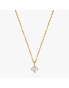 INDIRA Златно колие Timeless - Диамант 0.1 CT