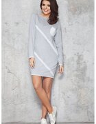 InfiniteYou Дамска рокля памук - M069 - сива