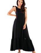 InfiniteYou Макси рокля M262 - Памук/Ликра - Черна