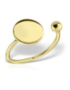 IOANA PREDA Inel din argint placat cu aur de 14k Circle - Продуктът ще бъде доставен в индивидуална опаковка.