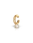 IOANA PREDA Йоана Преда - Обеца тип маншет от позлатено сребро и перли Pearl Cuff - - Продуктът ще бъде доставен в индивидуална опаковка.