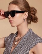 Isabella Ford Слънчеви очила Cat-Eye с поляризация Черен