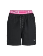 Jack and Jones Детски бански Jack Jones Junior за момчета 12273848 Рециклиран полиестер/полиестер Черен Черен