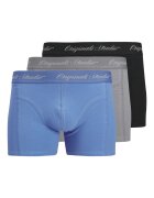 Jack & Jones Боксерки с лого - 3 чифта Син