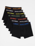 Jack & Jones Боксерки с лого 7 чифта Черен