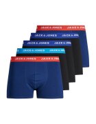 Jack & Jones Боксерки с ниска талия - 5 чифта - Черен/Син