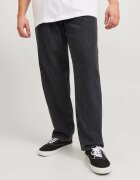 Jack & Jones Дънки Plus JJICHRIS JJORIGINAL - мъжки големи размери - с висока талия и свободна кройка - Tъмносив