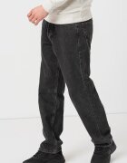 Jack & Jones Дънки със свободна кройка и ниска талия Избеляло черно