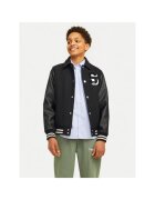 Jack & Jones Детско бомбър яке Jack&Jones Carter 12261333 Черно - стандартна кройка - полиестер