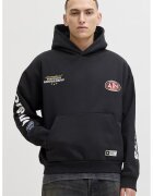 Jack & Jones Худи с апликации - Бял/Черен