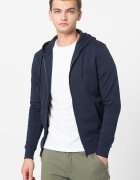 Jack & Jones Худи с памук Basic с цип Тъмносин
