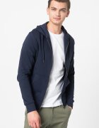 Jack & Jones Худи с памук Basic с цип Тъмносин