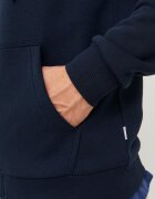Jack & Jones Худи с цип и странични джобове Тъмносин