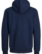 Jack & Jones Худи с цип и странични джобове Тъмносин