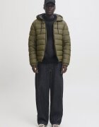Jack & Jones Капитонирано яке с качулка Каки