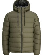 Jack & Jones Капитонирано яке с качулка Каки