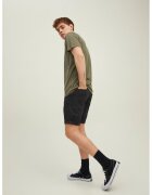 Jack & Jones Къс памучен панталон със скосени обшити джобове
