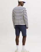 Jack & Jones Къс панталон с органичен памук с връзка Тъмносин