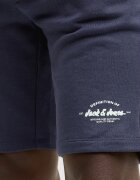 Jack & Jones Къс панталон с органичен памук с връзка Тъмносин