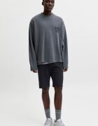 Jack & Jones Къс спортен панталон с лого Избеляло черно