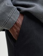 Jack & Jones Къс спортен панталон с лого Избеляло черно