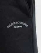 Jack & Jones Къс спортен панталон с лого Избеляло черно