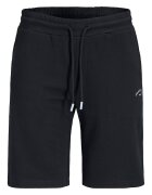 Jack & Jones Къс спортен панталон с лого Избеляло черно