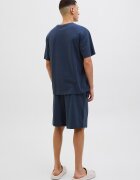 Jack & Jones Къса пижама от памук Тъмносин