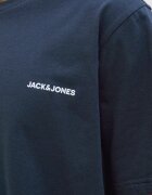 Jack & Jones Къса пижама от памук Тъмносин