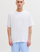 Jack & Jones Къса свободна пижама с джобове Бял/Ледено синьо