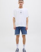 Jack & Jones Къси дънки с ниска талия Син
