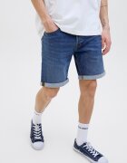 Jack & Jones Къси дънки с ниска талия Син