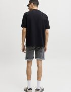 Jack & Jones Къси дънки със средна талия и джобове Меланж тъмно сиво
