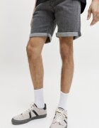 Jack & Jones Къси дънки със средна талия и джобове Меланж тъмно сиво