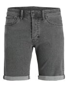 Jack & Jones Къси дънки със средна талия и джобове Меланж тъмно сиво