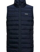 Jack & Jones Леко подплатен елек с джобове с цип Тъмносин