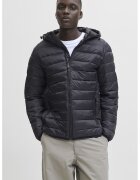 Jack & Jones Леко ватирано яке с качулка - Черен